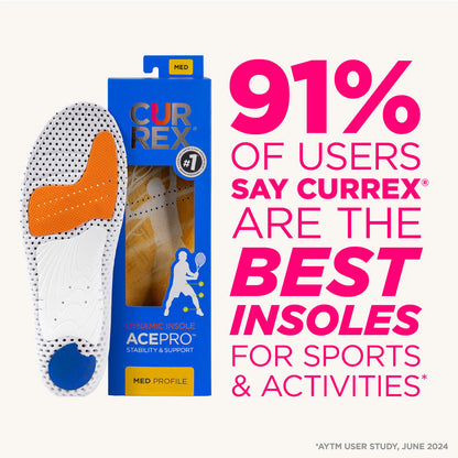 CURREX® ACEPRO™ Insoles | Dynamic Insoles for Tennis Shoes