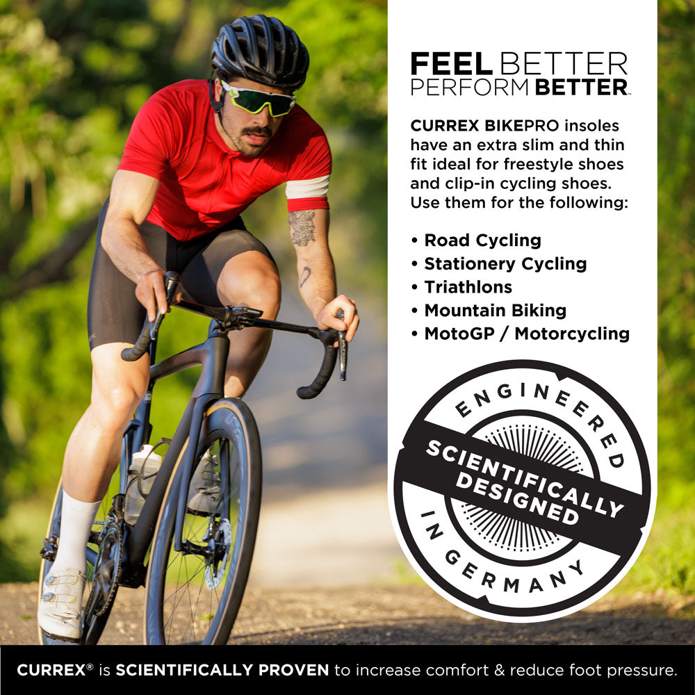 CURREX® BIKEPRO™ Insoles | Engineered for Power, Comfort & Control in Cycling
