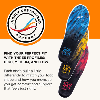 CURREX® GOLFPRO™ Insoles | Dynamic Insoles for Golf Shoes