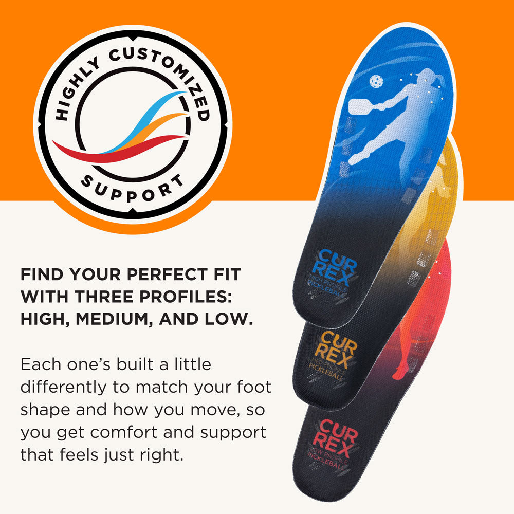 CURREX® PICKLEBALLPRO™ Insoles | Pickleball Insoles for Comfort, Control & Performance