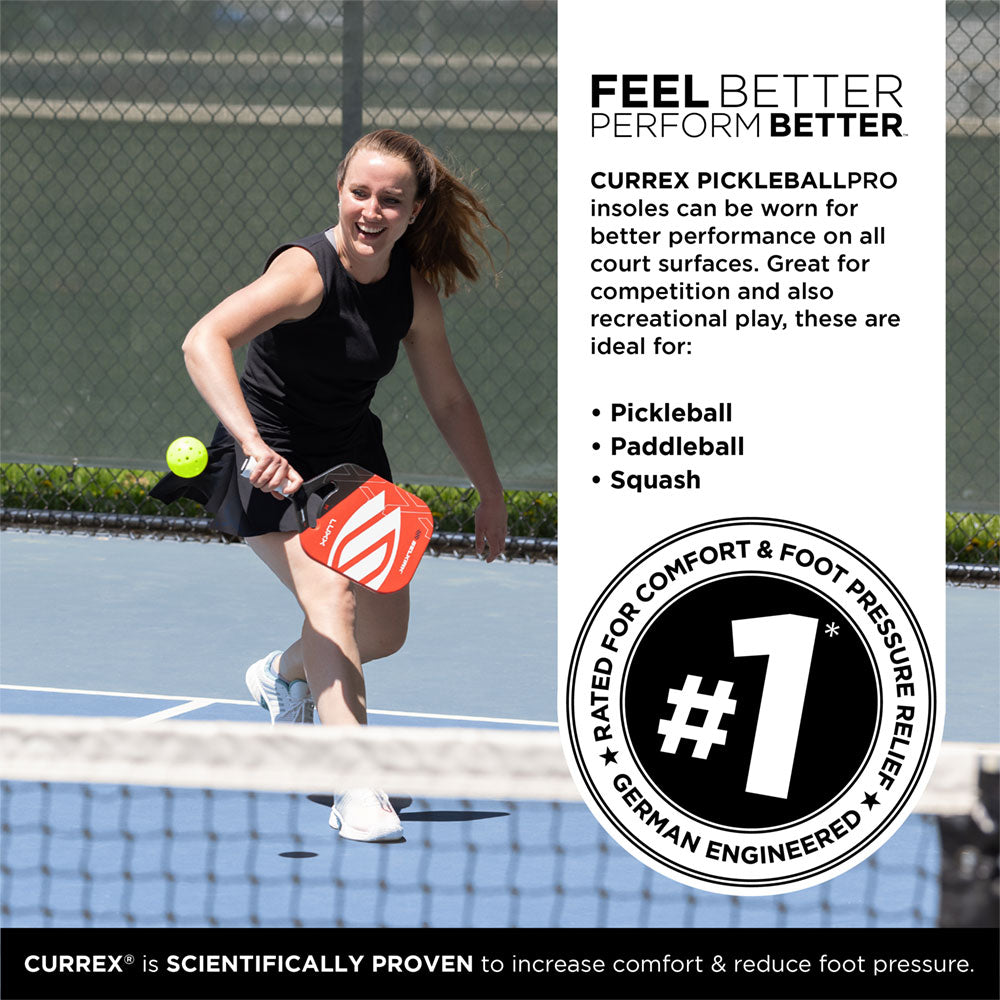 CURREX® PICKLEBALLPRO™ Insoles | Pickleball Insoles for Comfort, Control & Performance