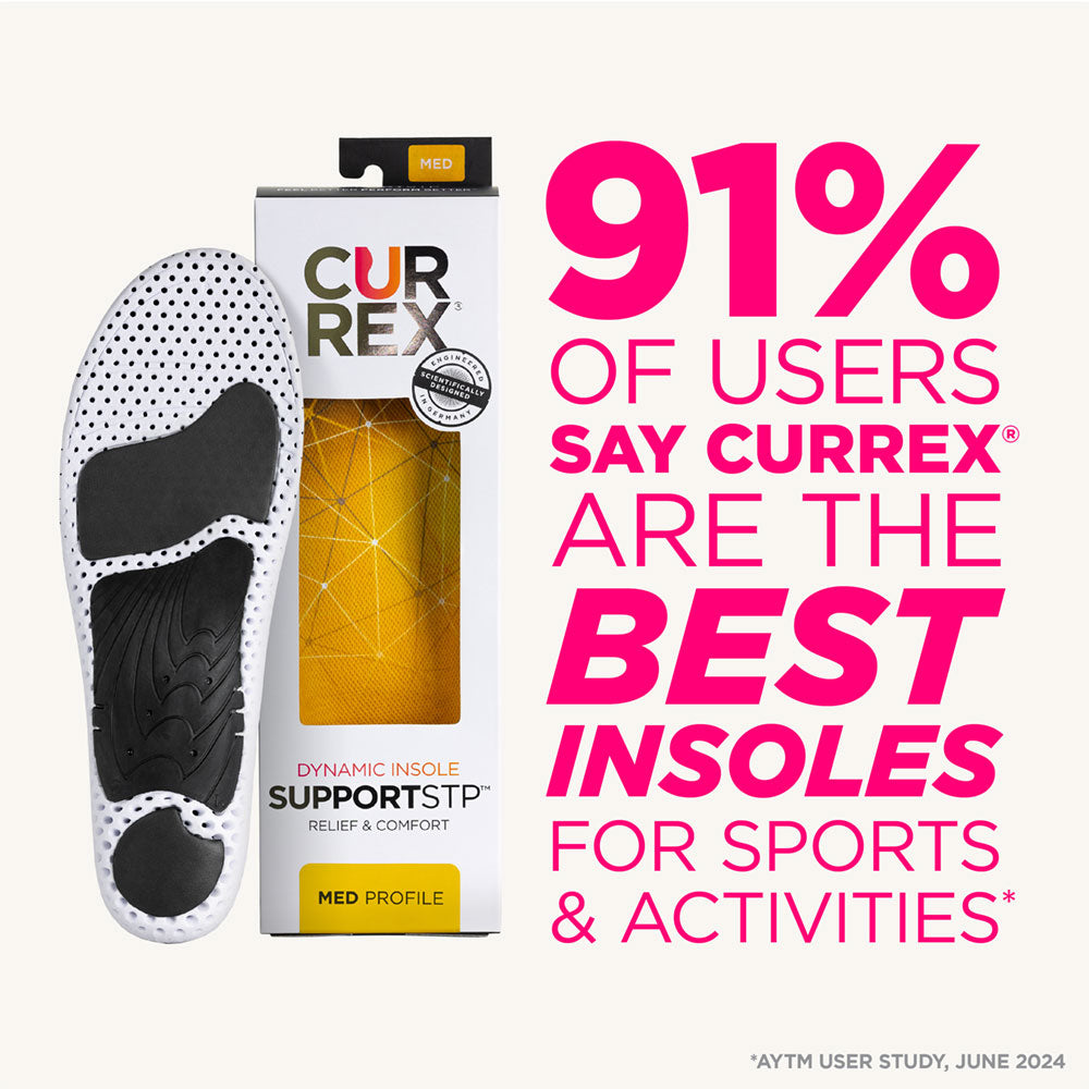 CURREX® SUPPORTSTP™ Insoles | Stability, Support & Comfort Insoles for Walking Shoes