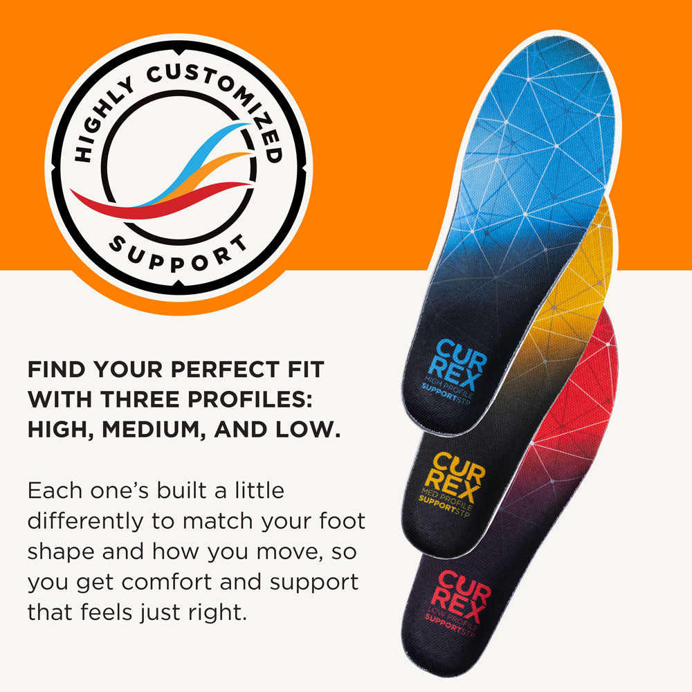 CURREX® SUPPORTSTP™ Insoles | Stability, Support & Comfort Insoles for Walking Shoes