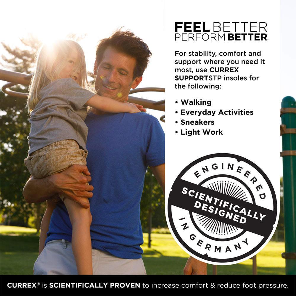 CURREX® SUPPORTSTP™ Insoles | Stability, Support & Comfort Insoles for Walking Shoes